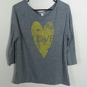 L Old Navy 3/4 Sleeve Tee Long Sleeve California